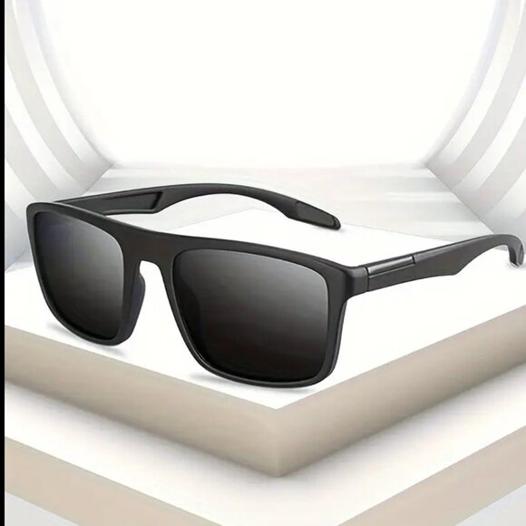 Blue Mirror Lens Polarized Men Sunglasses Trendy Fashion Driving Shades Retro - Picture 5 of 13